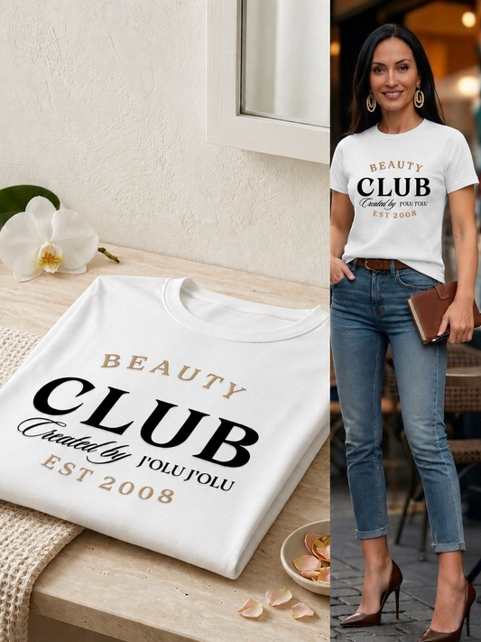 Beauty CLUB| Premium-T-Shirt - Off-white