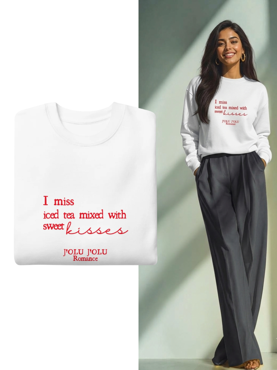 Sweet Statement-Piece -I miss iced tea | Premium-Sweatshirt - Multiple Colors