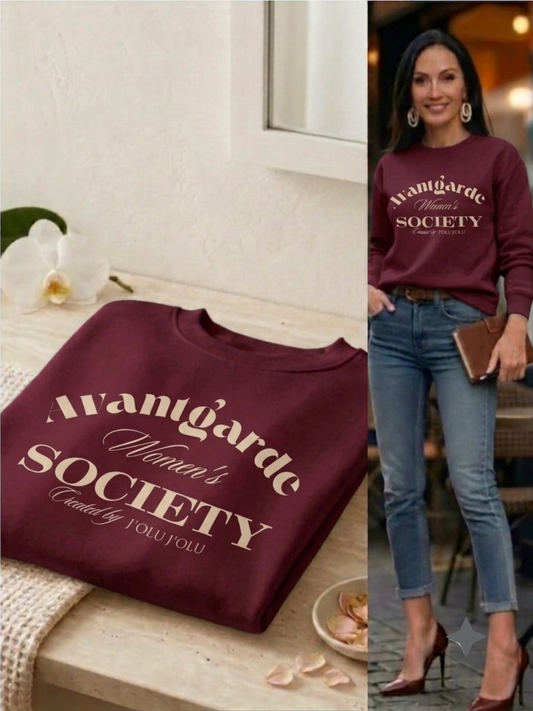 Avantgarde Women's Society | Premium-Sweatshirt - Burgunderrot