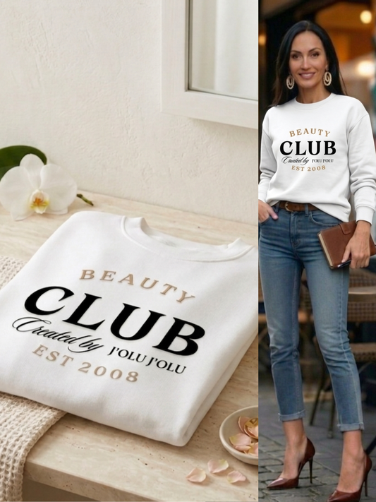 Beauty CLUB | Premium-Sweatshirt - Off White