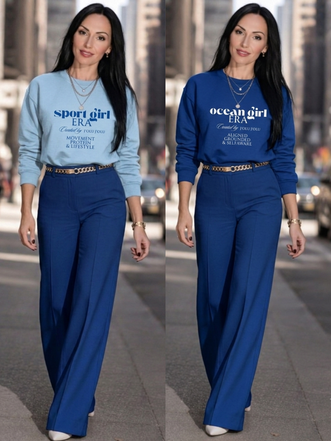 Sport Girl ERA - ERA Collection | Premium-Sweatshirt  - Light Blue