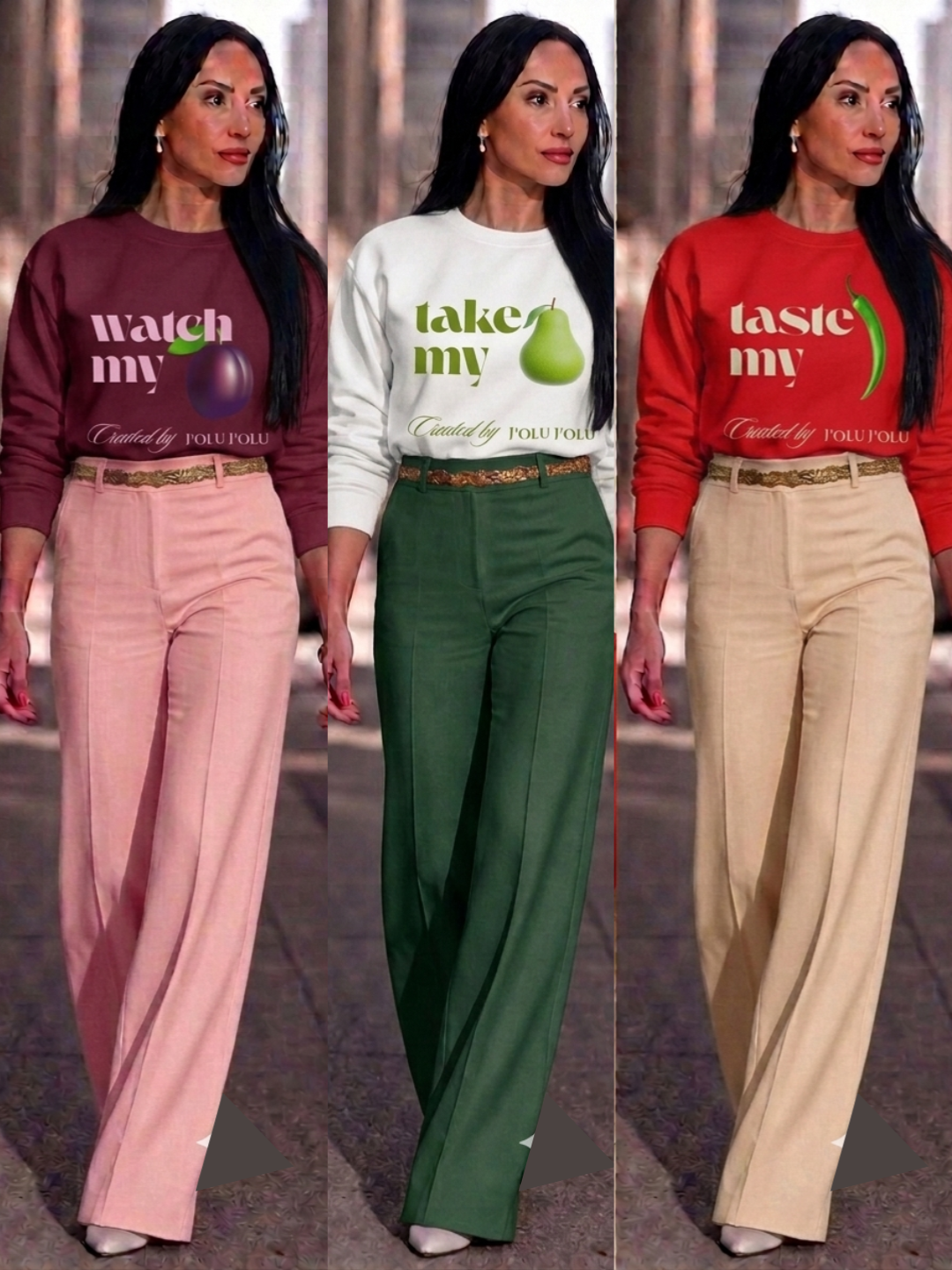 Watch My - Fruit Edition | Premium-Sweatshirt - Burgunderrot