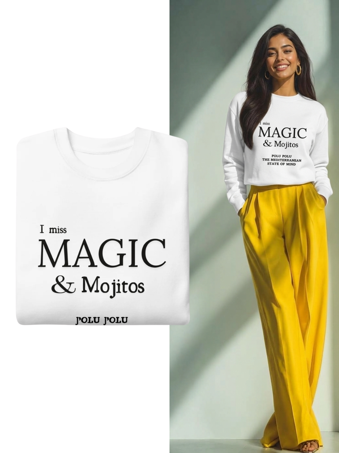 Sweet Statement-Piece - I miss MAGIC | Premium-Sweatshirt  - Off-white