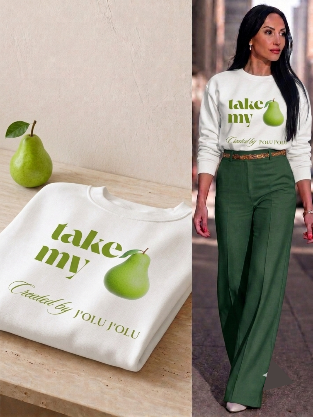 Take My - Fruit Edition | Premium-Sweatshirt - Off-white