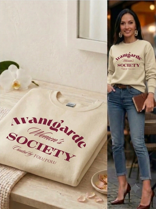 Avantgarde Women's Society | Premium-Sweatshirt - Beige