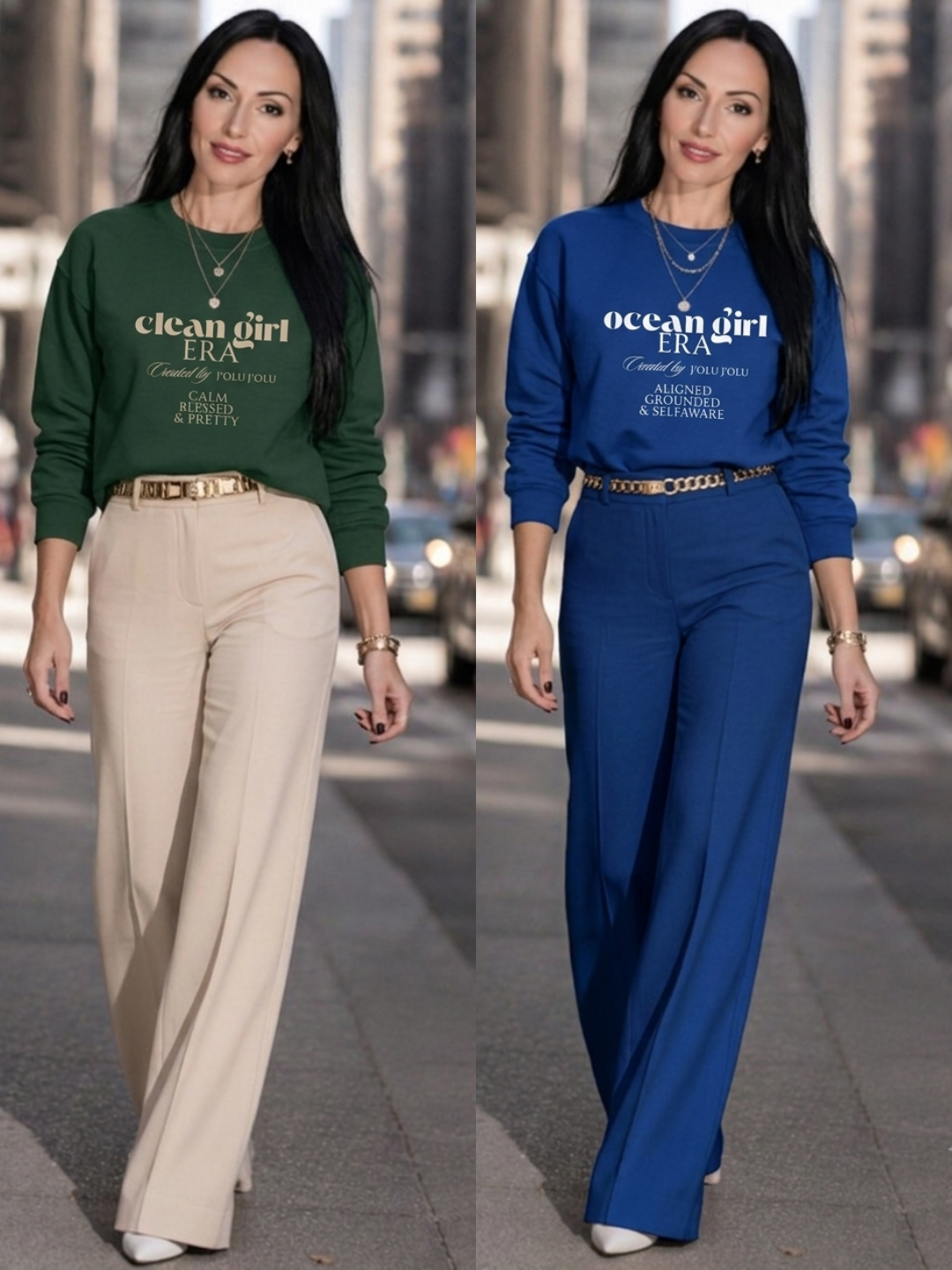 Clean Girl ERA - ERA Collection | Premium-Sweatshirt  - Forrest Green