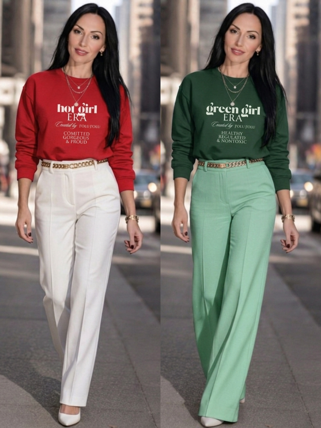 Hot Girl ERA  - ERA Collection | Premium-Sweatshirt  - Red