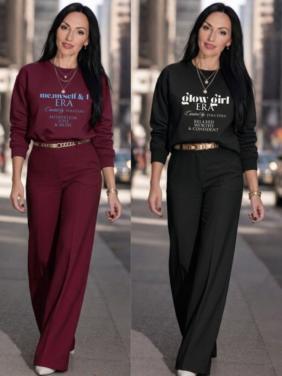 Me,Myself & I ERA - ERA Collection | Premium-Sweatshirt  - Burgunderrot