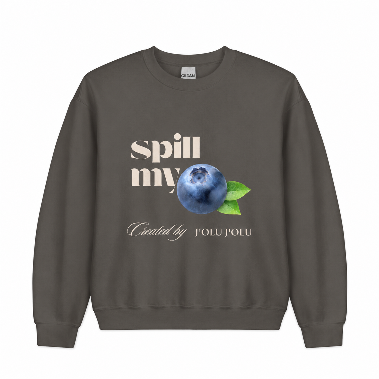 Spill My - Fruit Edition | Premium-Sweatshirt - Charcoal Gray