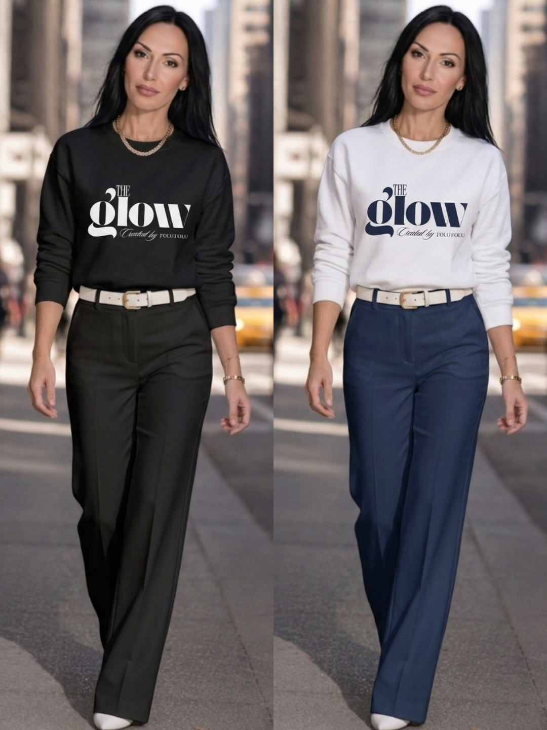 The GLOW | Premium-Sweatshirt - Off-white
