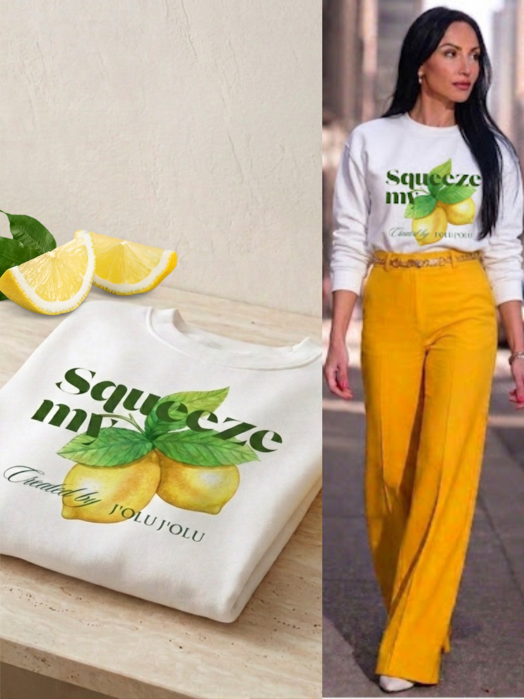 Squeeze My – Fruit Edition | Premium-Sweatshirt - Off White